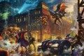 The Dark Knight Saves Gotham City Hollywood Movie Thomas Kinkade